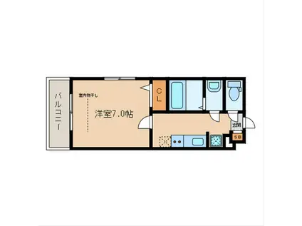 ASPIRANT(1K/5階)の間取り写真