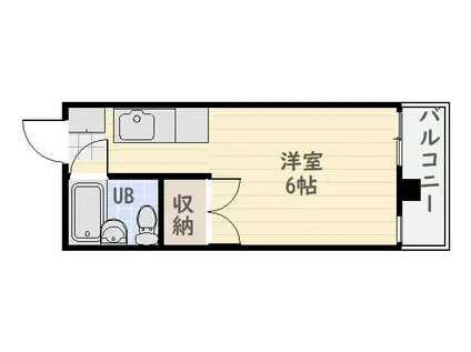 南郡元町Mビル(1K/3階)の間取り写真