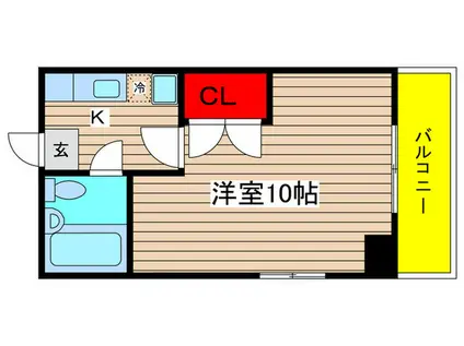 柴田マンション(1K/2階)の間取り写真