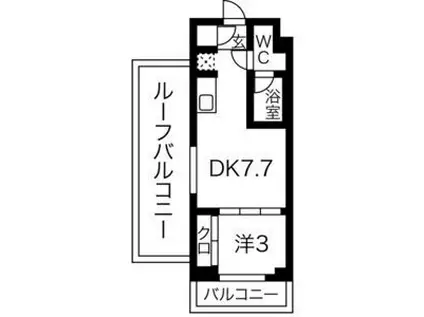 スパシエベルタ板橋本町(1DK/4階)の間取り写真