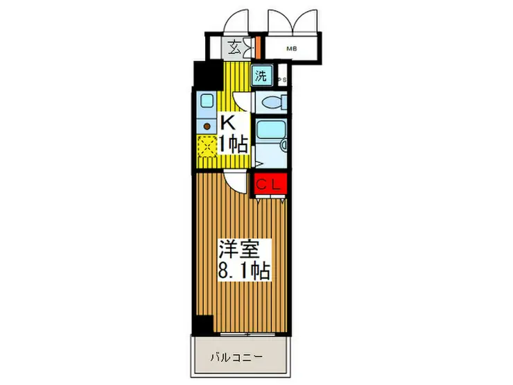 タック高砂 6階階 間取り