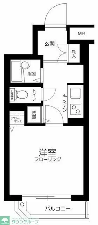 コスモ千早町 1階階 間取り