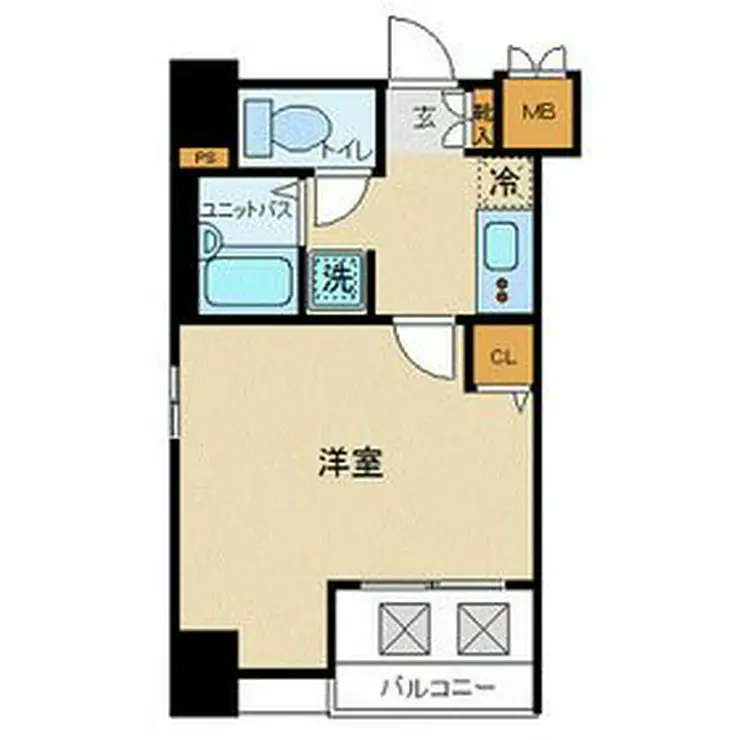 エスコート東大前 5階階 間取り