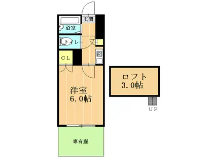 RAFFINE本山 B(1K/1階)の間取り写真