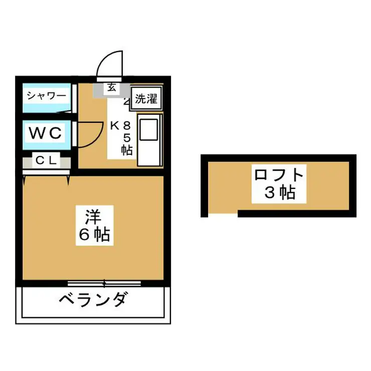 ヴィラセントラル 2階階 間取り