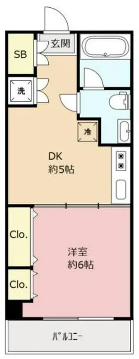コーポラス華苑 4階階 間取り