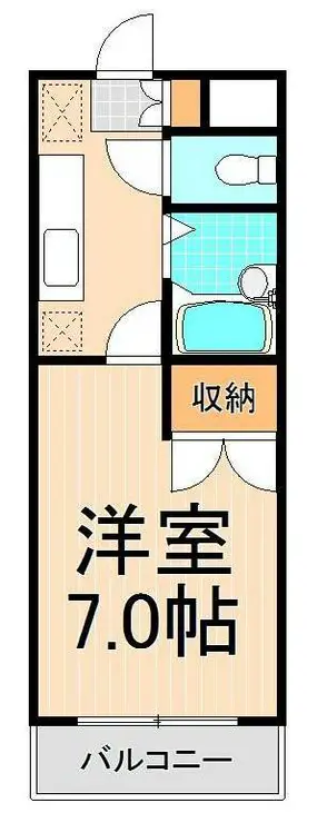 ミヤマエ弐番館 1階階 間取り