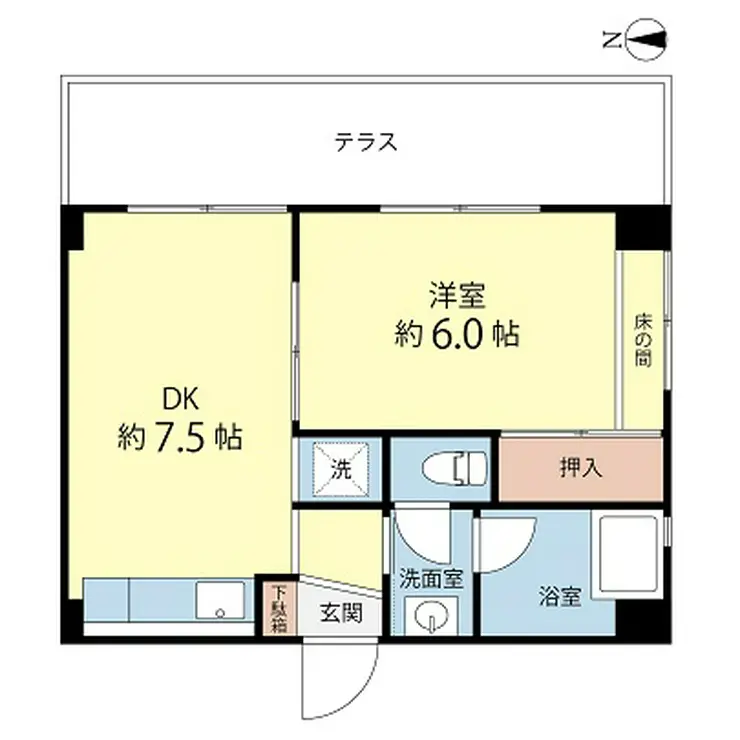 ベルメゾン山王 1階階 間取り