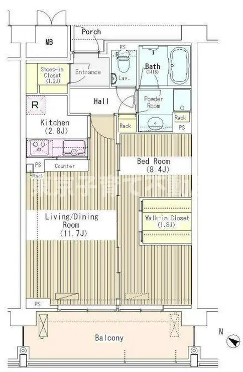 マチュリティ小石川 2階階 間取り
