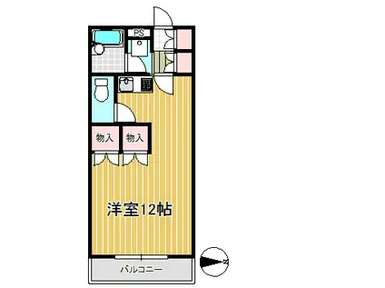 メゾンブランシュ1号館(ワンルーム/4階)の間取り写真
