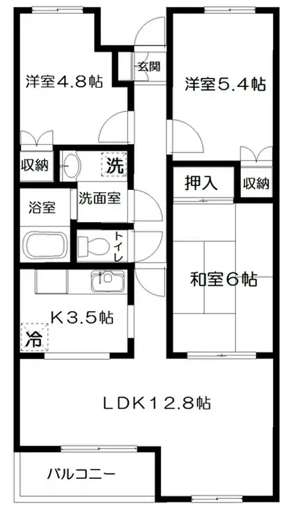 シルクフォルム 6階階 間取り