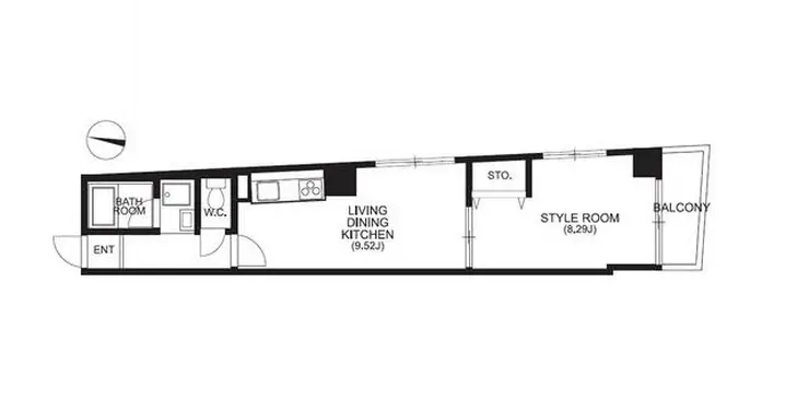 ステイブル蓮沼 2階階 間取り