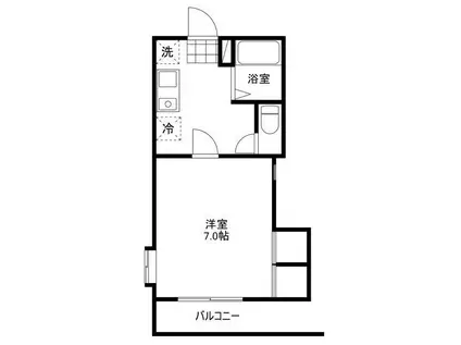 プチ・メゾン顕徳(1K/2階)の間取り写真