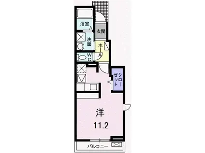山陽電鉄本線 亀山駅(兵庫) 徒歩13分 2階建 築10年(ワンルーム/1階)の間取り写真