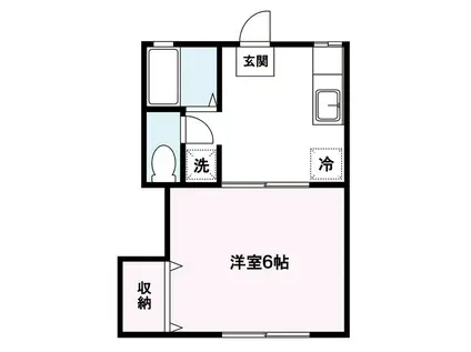 サニーハイツ(1K/1階)の間取り写真