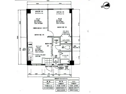 パークヒルズオアシス(1LDK/2階)の間取り写真