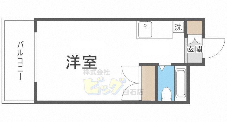 ラメール札幌(1K/3階)の間取り写真