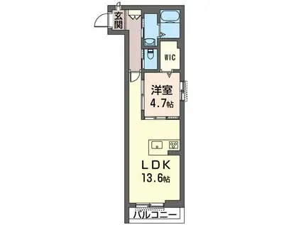 スぺリアージュIII(1LDK/1階)の間取り写真