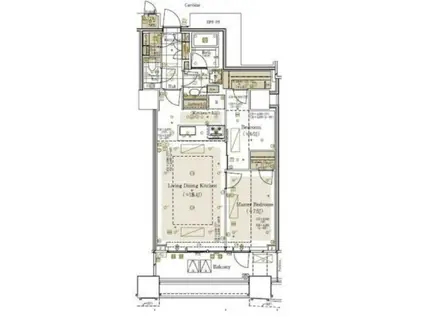 三田ガーデンヒルズ ウエストヒル ウエスト HILL(2LDK/5階)の間取り写真