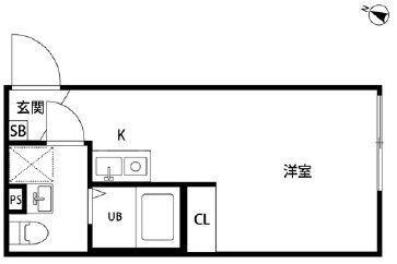 GOOD CRAFT KANAMACHI(ワンルーム/4階)の間取り写真