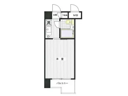 メゾンドール西荻窪(1K/4階)の間取り写真