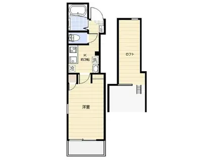 アリロッセ赤羽(1K/3階)の間取り写真