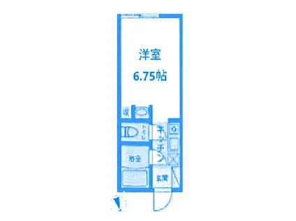 ルート菊名(ワンルーム/2階)の間取り写真