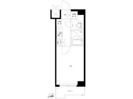 ルーブル北新宿(1K/5階)の間取り写真