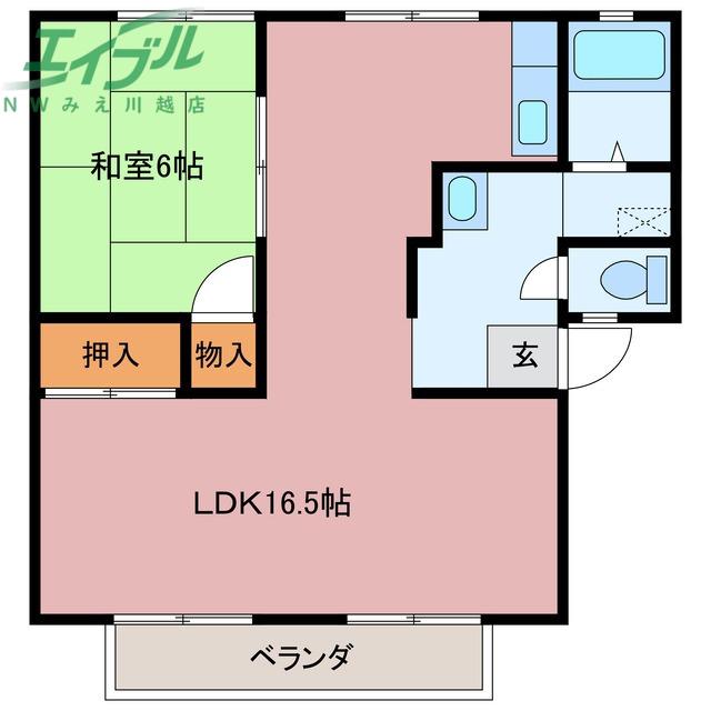 サンライフファミリー(1LDK/2階)の間取り写真