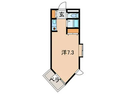 グレース立花ノース(ワンルーム/5階)の間取り写真