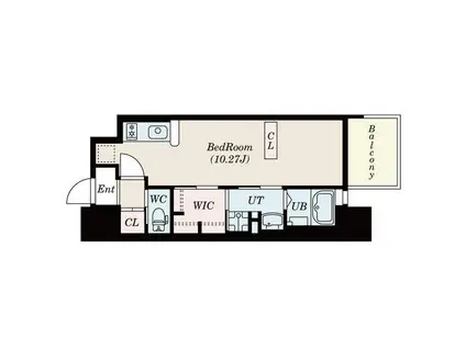 エステムコート大阪・弁天町(ワンルーム/10階)の間取り写真