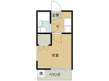 アーテム西船(1K/1階)の間取り写真