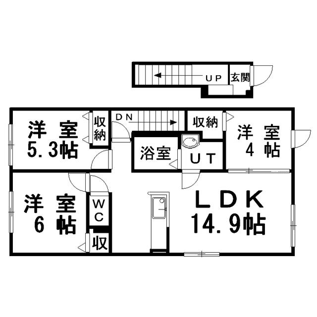 ピュアソレイユSII(3LDK/2階)の間取り写真