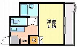 セントフォレスト後楽園(1K/4階)の間取り写真