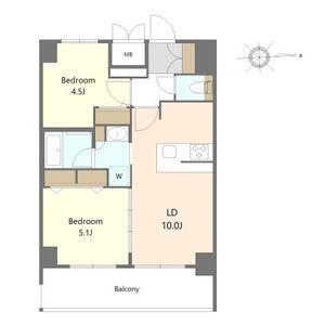 S-RESIDENCE名駅北ALESIA(1K/15階)の間取り写真