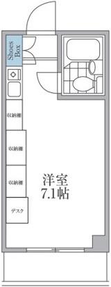 パークテラス相模原(ワンルーム/3階)の間取り写真