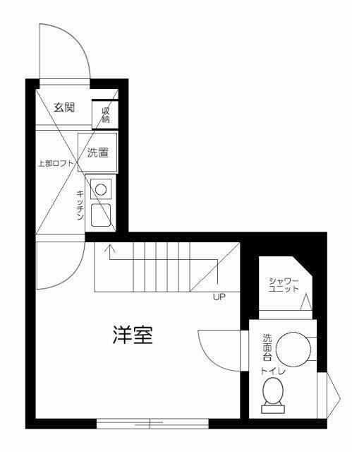 トモイエ レジデンス中野(1K/2階)の間取り写真