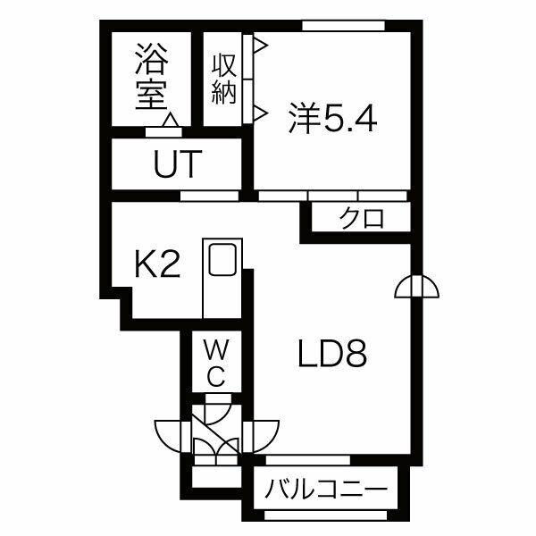 サンモール21(1LDK/3階)の間取り写真