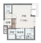 パルゼ立川錦町(1K/3階)の間取り写真