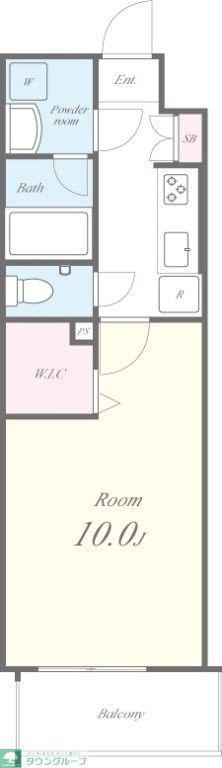 N RESIDENCE SUMIYOSHI(1K/2階)の間取り写真