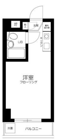 エレガンス東高円寺(ワンルーム/3階)の間取り写真