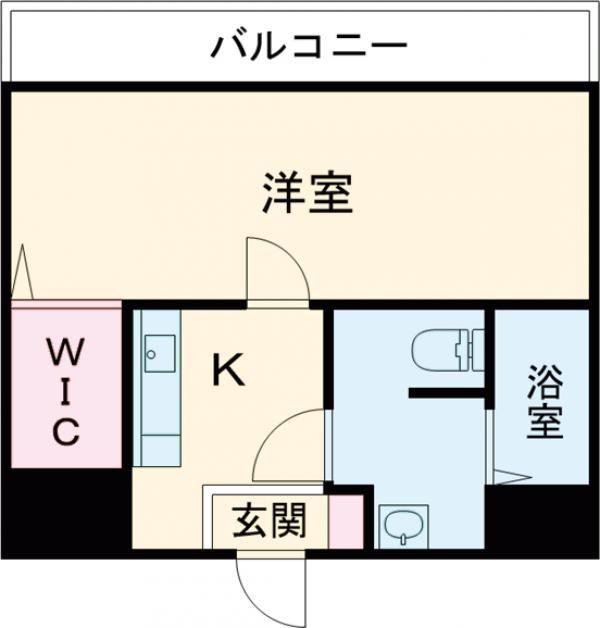 エミネックス熊谷駅前C棟(1K/4階)の間取り写真