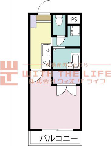 パールマンション上津(1K/3階)の間取り写真