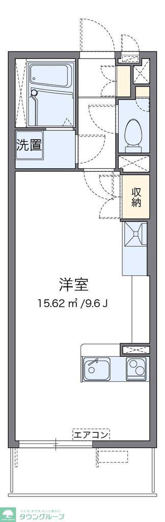 レオネクストトレフール(ワンルーム/3階)の間取り写真