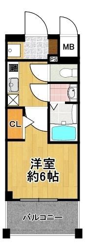 エスリード大阪ドームシティ(1K/11階)の間取り写真