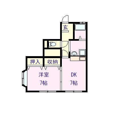 パークコートTABATA(1DK/3階)の間取り写真