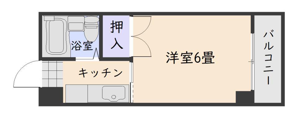 MTハイツ高麗(1K/4階)の間取り写真