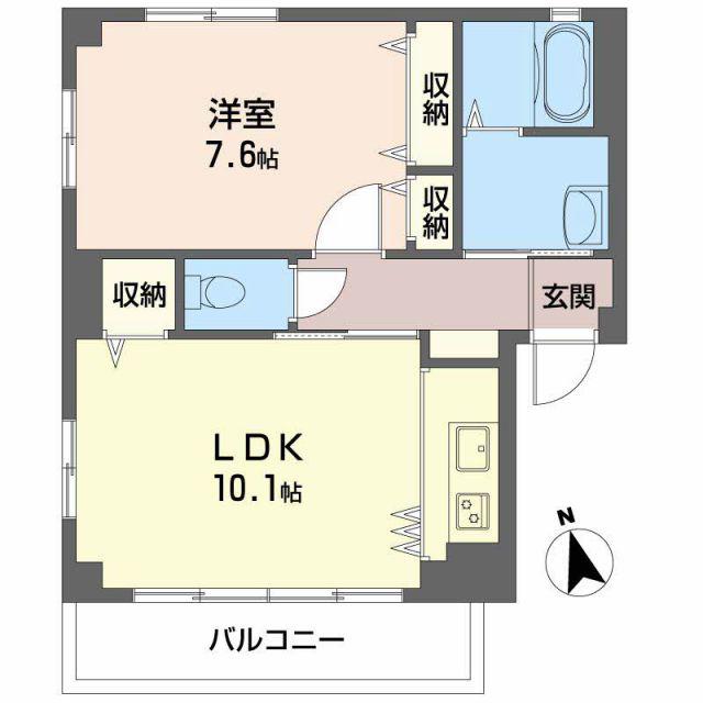 FO.LOHAS(1LDK/2階)の間取り写真