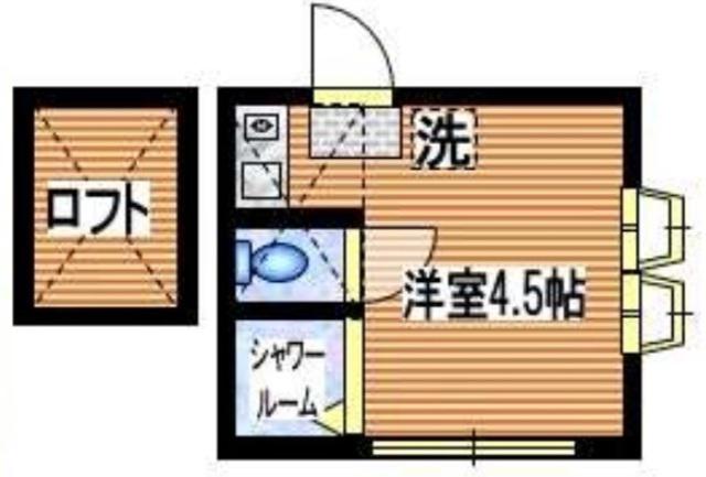 フェリスオーブ(ワンルーム/1階)の間取り写真