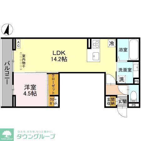 ARTEMIS(1LDK/3階)の間取り写真